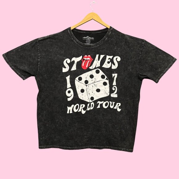 The Rolling Stones World Tour 1972 Rock Band Mineral Wash Tee XXL - Picture 1 of 4
